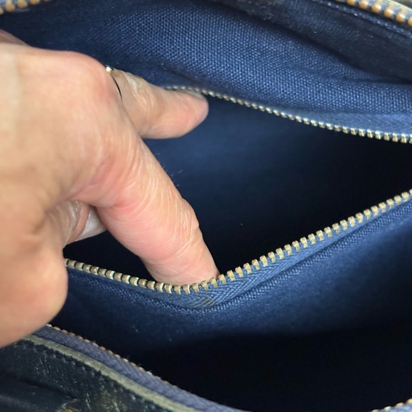 Celine Navy and Black Patterned Tote - Picture 12 of 16